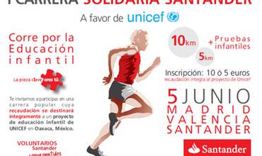 Participa en la I Carrera Solidaria Santander