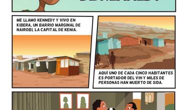 Cómic: La historia de Kennedy - La infancia afectada por el VIH/SIDA