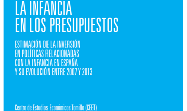 Portada: La Infancia en los Presupuestos 