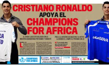 Cristiano Ronaldo apoya Champions for África
