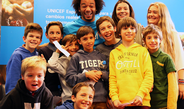 Marcelo Vieira se convierte en Amigo de UNICEF Comité Madrid