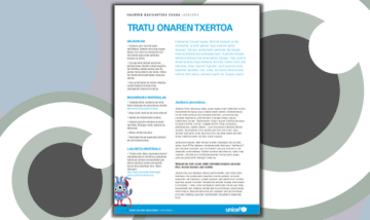Tratu onaren txertoa - Jarduera gida