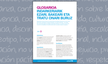 Glosarioa indarkeriarik ezari, bakeari eta tratu onari buruz