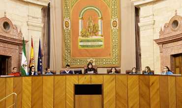 Pleno infantil en el Parlamento de Andalucía