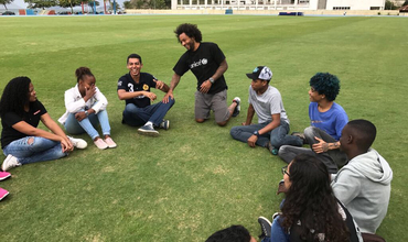 Marcelo Vieira visita un proyecto de UNICEF en Brasil