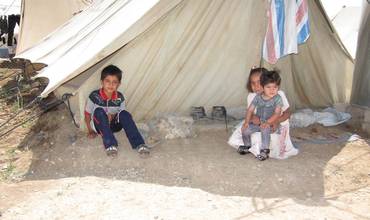 Niños de Siria en Domiz, Irak