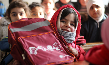 Los niños sirios de Alepo vuelven al colegio