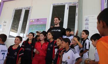 Pau Gasol viaja a Irak para apoyar a los niños de Siria