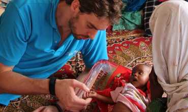 Gasol visita los proyectos de UNICEF en Chad