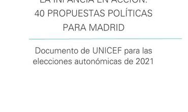 La infancia en acción: 40 propuestas electorales para Madrid