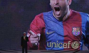 El mundo del deporte premia al F.C. Barcelona por su alianza con UNICEF