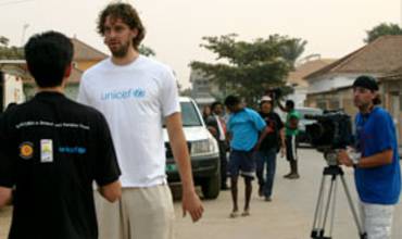 UNICEF y Pau Gasol en «Mensajero del Sur», un viaje a Angola