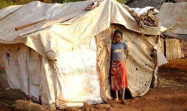 Charlotte, 12 años, refugiada en República Democrática del Congo.
