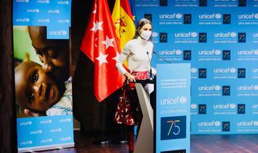 Su Majestad la Reina, presidenta de honor de UNICEF España