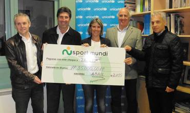 Sport Mundi apoya a UNICEF Comité País Vasco con una aportación económica de 35.