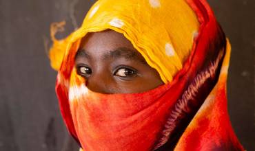 Retrato de una niña africana
