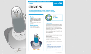 Cores de paz - Actividade Educación Infantil