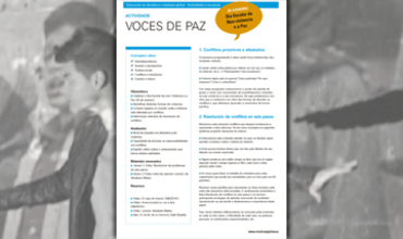 Voces de paz - Actividade Educación Secundaria
