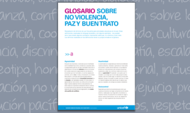 Glosario sobre no-violencia, paz y buen trato