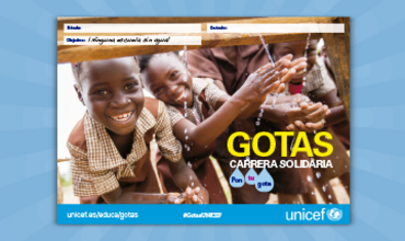 Cartel de la carrera de Gotas