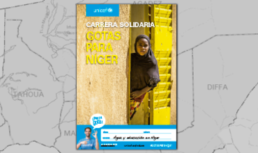 Cartel de la carrera Gotas Para Níger, curso 2018-2019