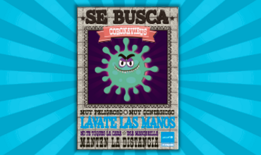 Se busca: Coronavirus - Cartel para el centro educativo