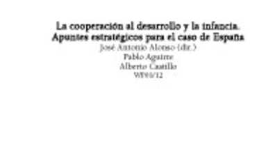 La cooperación al desarrollo y la infancia