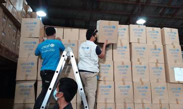 UNICEF está en el terreno evaluando la situación y liderando los equipos de respuesta