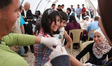 Vacunación en Siria, Jordania, Líbano, Iraq y Turquía