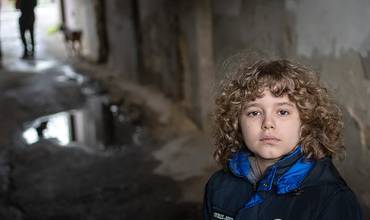 Imagen de un niño en Ucrania