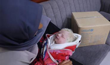 Una madre con su hijo