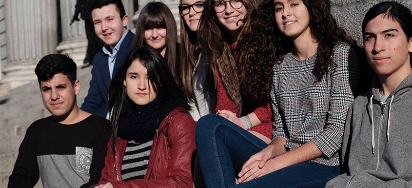 Los niños van al Congreso a defender sus derechos