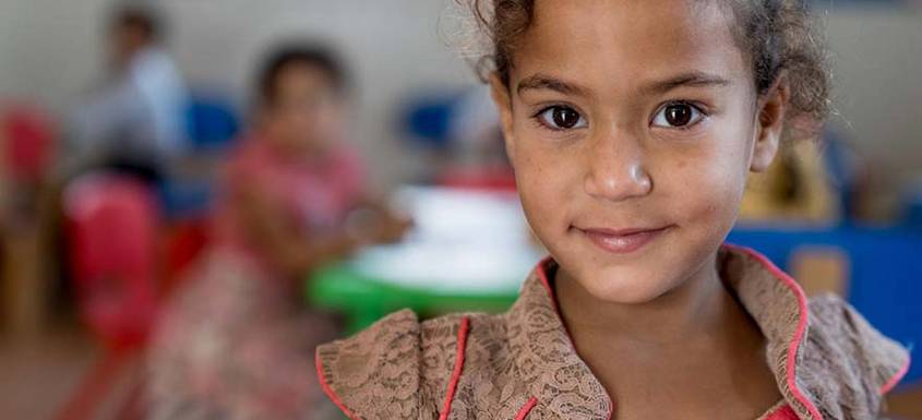 Rimas nació en Za'atari y no conoce otro lugar