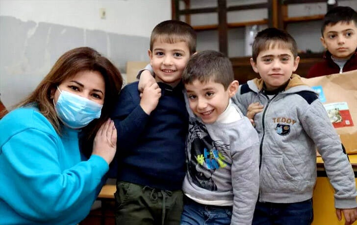 Niños sonriendo