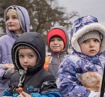 Niños y niñas en Ucraia