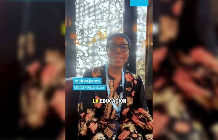 Andrea James, subdirectora de UNICEF en Afganistán