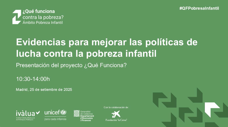 Imagen de presentación del proyecto "Evidencias para mejorar las políticas de lucha contra la pobreza infantil".