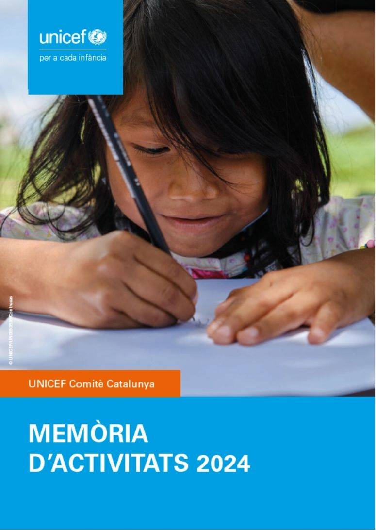 MEMORIA DE ACTIVIDADES 2024 UNICEF Comite Cataluña