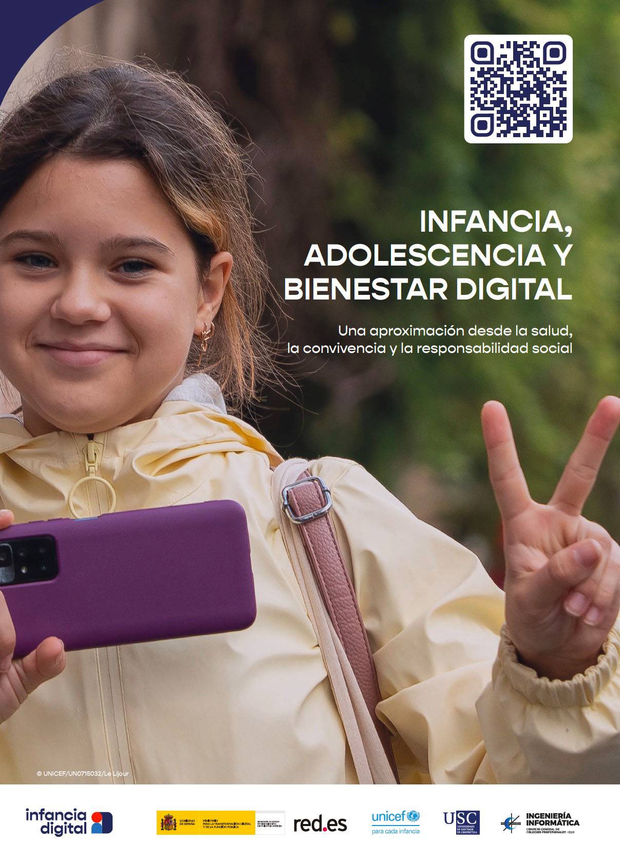 Portada Informe sobre Infancia, adolescencia y bienestar digital