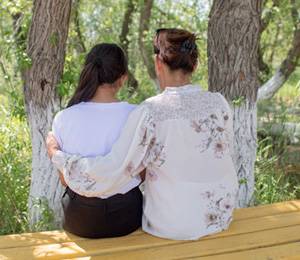 Una madre con su hija