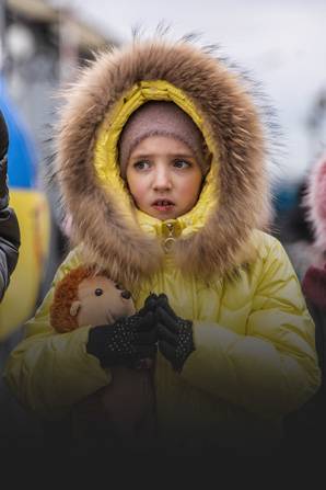 Una niña en Ucrania