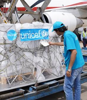 Suministros UNICEF en Pakistán