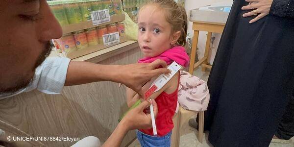 Prueba en un centro de nutrición de UNICEF Prueba en un centro de nutrición de UNICEF