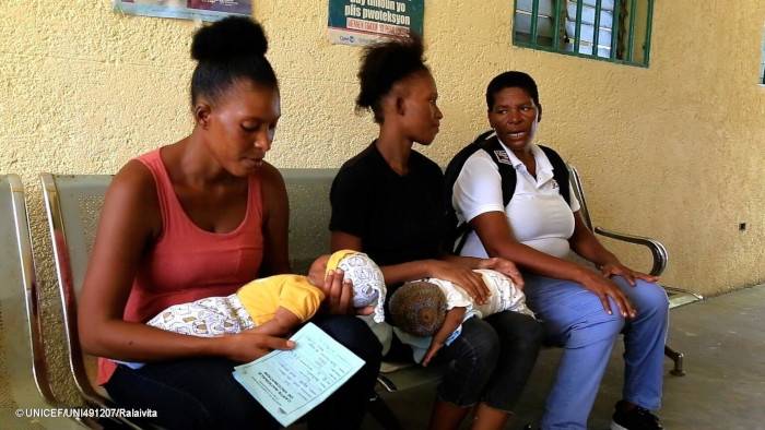 Una trabajadora comunitaria en el sur de Haití.