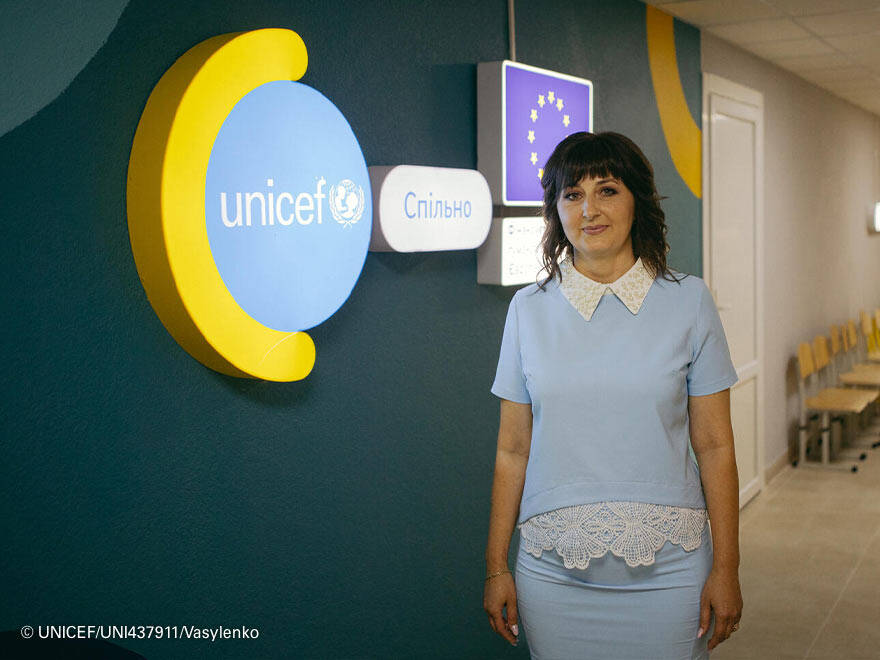 Natalia Shavranska estrenando las nuevas instalaciones del centro. Natalia Shavranska
