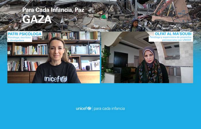 Conversación entre una psicóloga en Gaza y Patri Psicóloga.