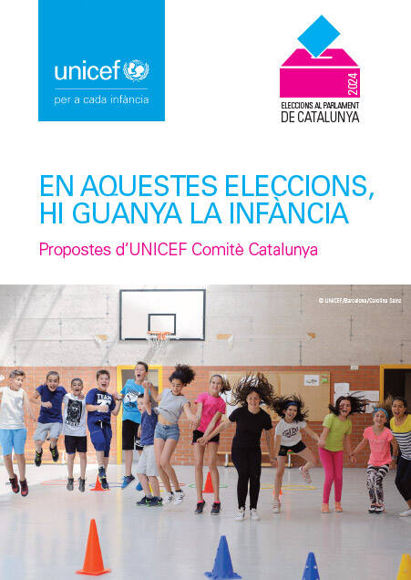 12-M: Propostes electorals d’UNICEF Comitè Catalunya En aquestes eleccions, hi guanya la infància