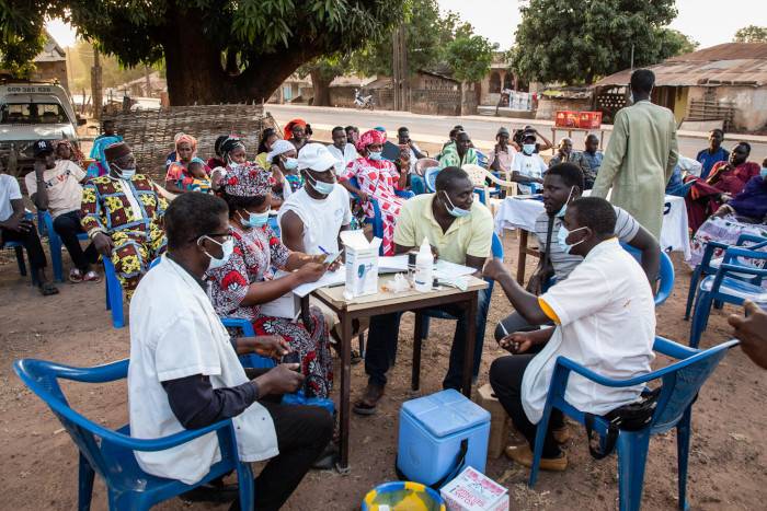 Vacunación en Senegal.