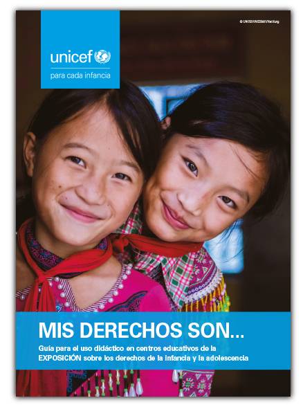 Portada de la guía para docentes de la exposición "Mis derechos son..."