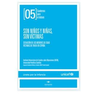 Portada del informe de situación de los menores de edad victimas de trata en España